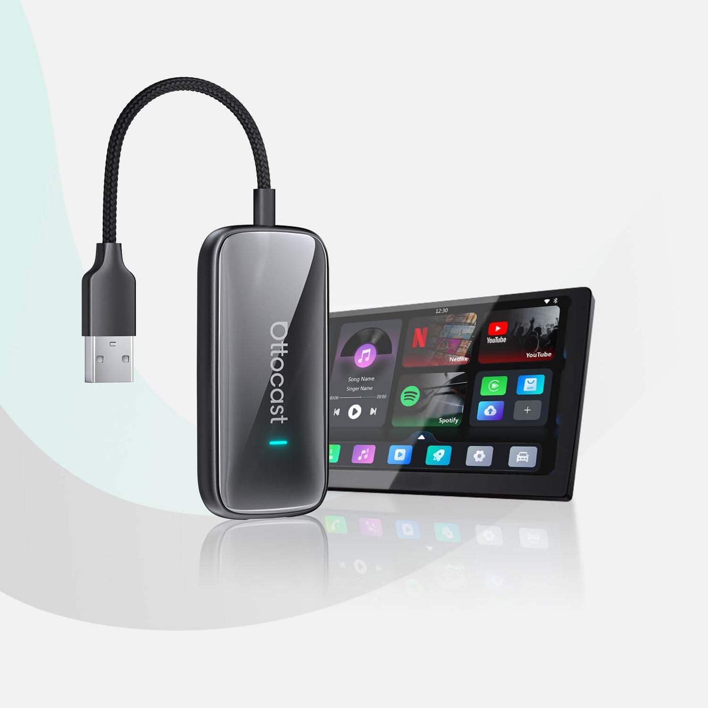 Play2Video Ultra · Adaptador inalámbrico CarPlay/Android Auto con Netflix, YouTube, Prime Video y más