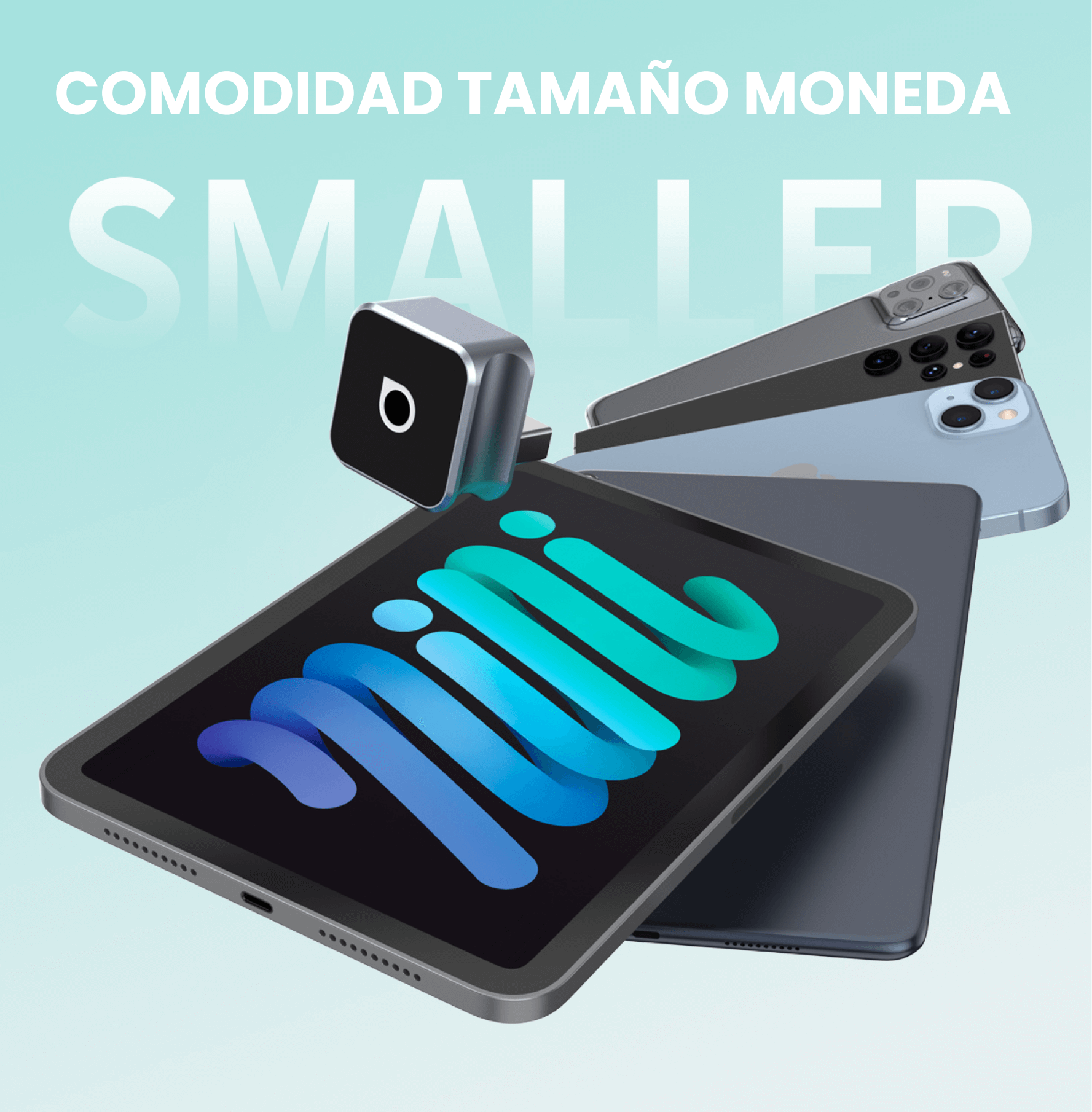 OTTOCAST® Mini Cube 3.0 Adaptador inalámbrica CarPlay y Android Auto