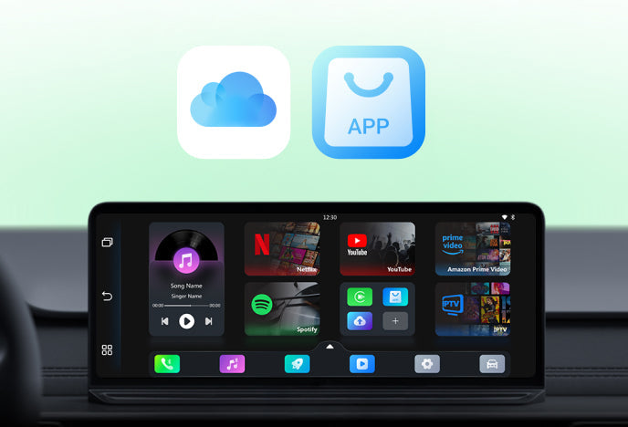 Nuova versione 2026 Plav2Video Ultra | Adattatore wireless CarPlay e Android Auto All-in-1 con App Hu