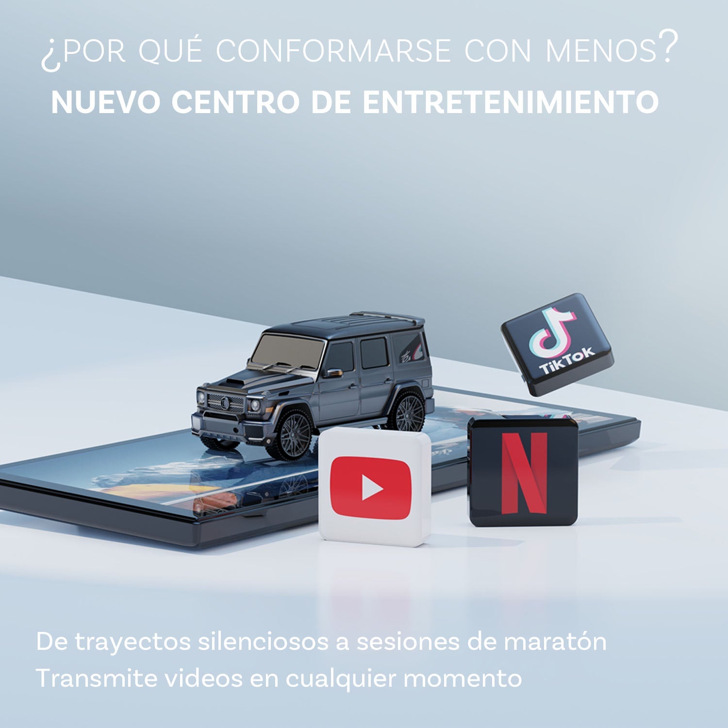 Ottocast® Screen Flow Apple CarPlay y Android Auto inalámbricos