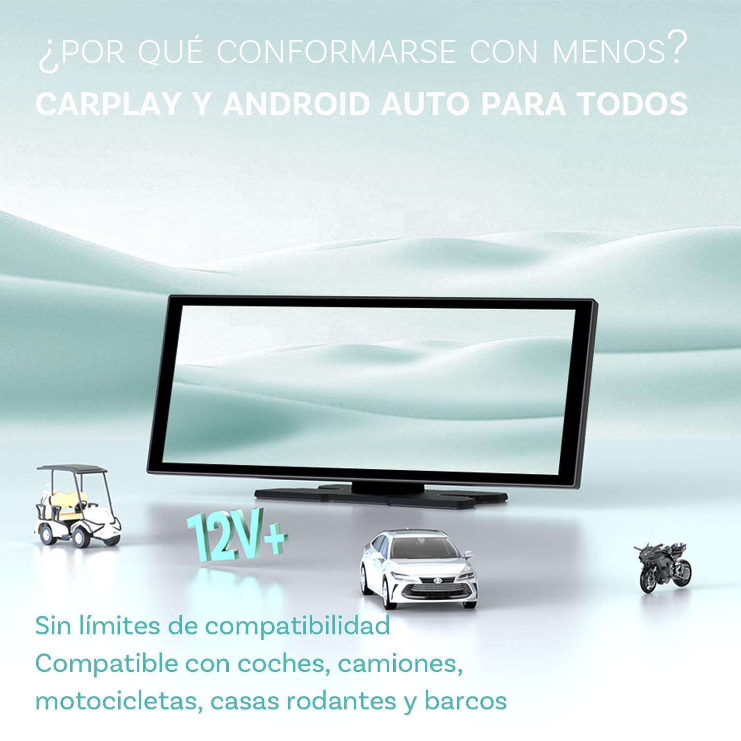 Ottocast® Screen Flow Apple CarPlay y Android Auto inalámbricos